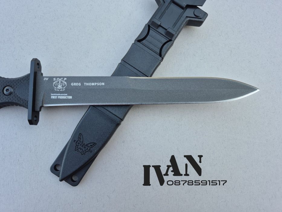 Нож-кама Benchmade 185BK SOCP стомана 3V дръжка G10