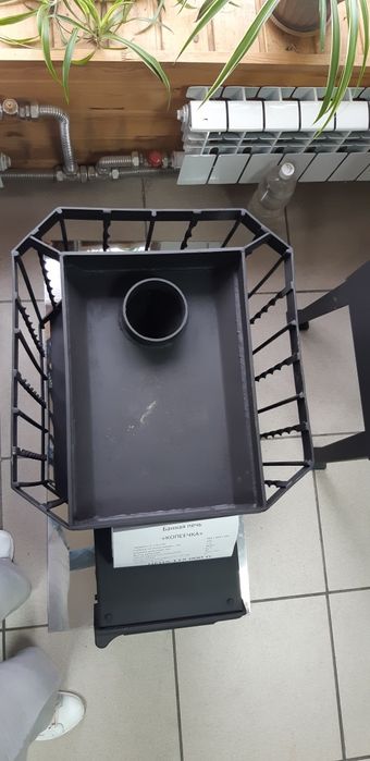 Банная печь "Копеечка с сеткой "