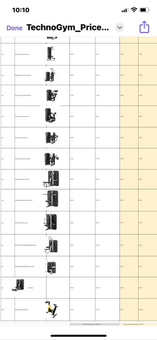Пълен комплект фитнес оборудване за зала 1000 кв.м
