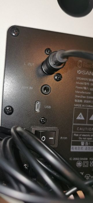 Boxe active 2.0 Sanyun sw-208 bluetooth /usb /aux