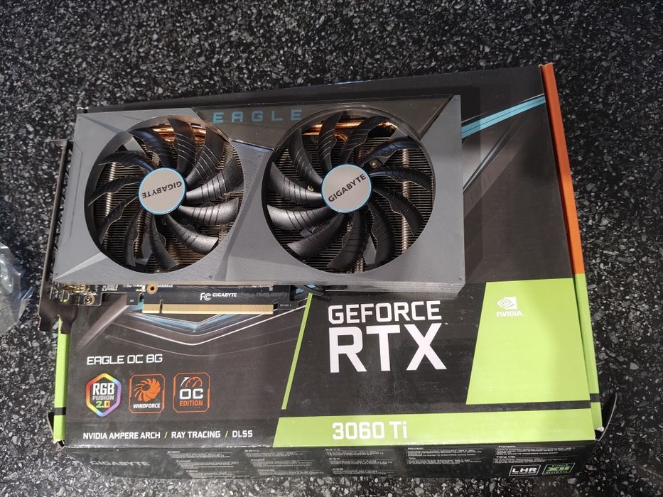 Продам 3060ti gygabate eagle OC 8gb