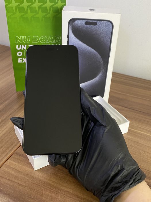 iPhone 15 Pro Max, 256 GB, Blue Titanium, Foarte bun, Cod produs: 7579