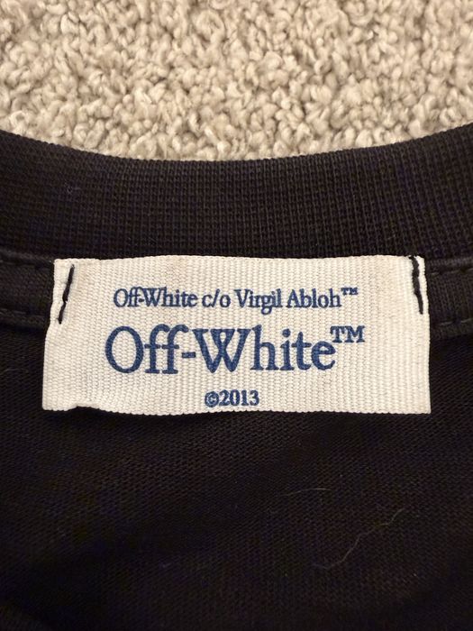 Tricou off-white negru L