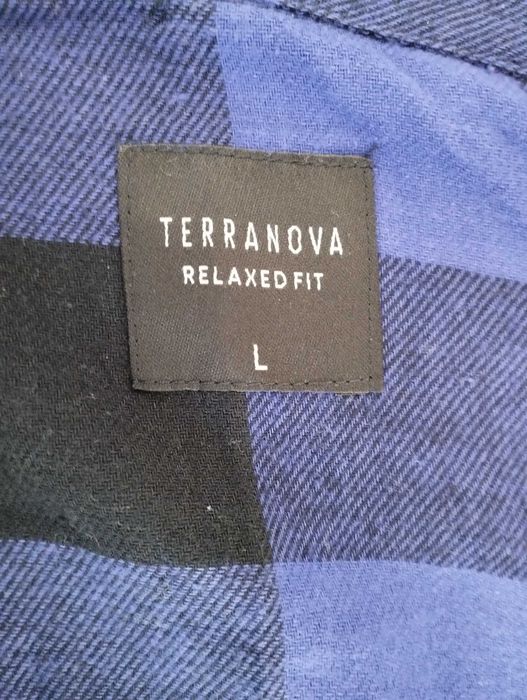 Vand cămasă mov cu negru cu manecă lungă