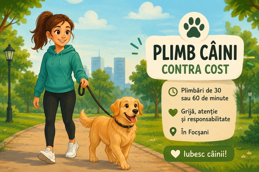 Plimb câini contra cost – Focșani
