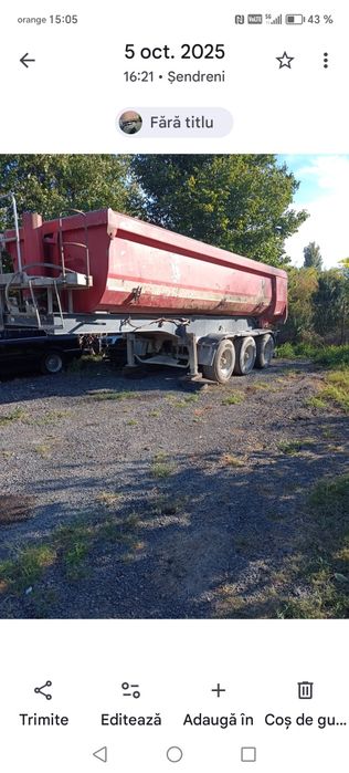 Semiremorca basculabila 3lei kg