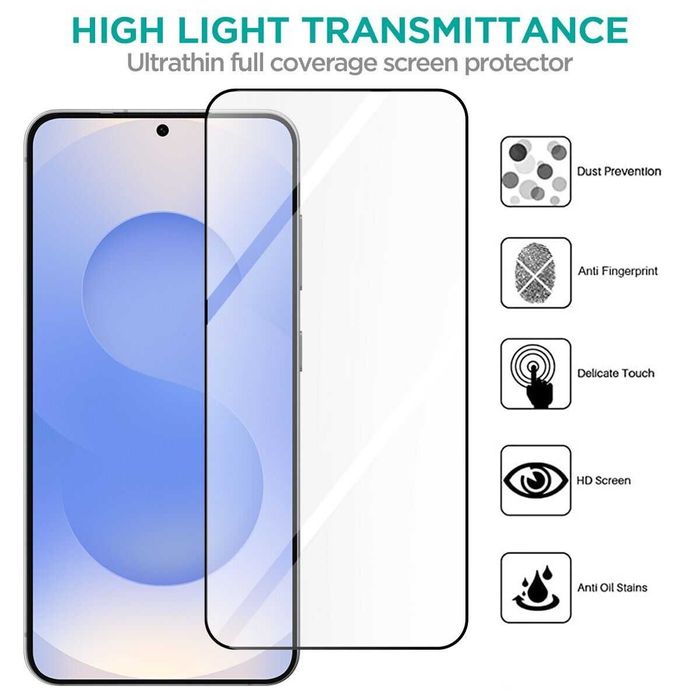 Folie sticla FULL Glue pt Samsung Galaxy S25 / S25 Plus / S25 Ultra 5G