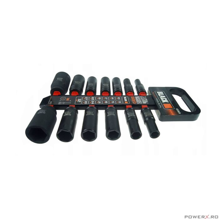 Trusa 13 tubulare de impact 10-32 mm Black