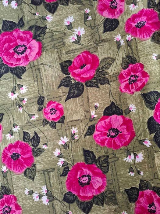 Отрез натуральной ткани поплин 4метра