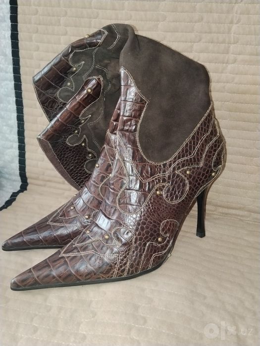 Сапоги Кожаные Женские