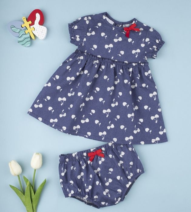 Set rochiță, pantalonași, pălărie Prenatal 68