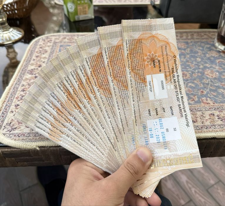 Юлдуз Усмонова консертига билетлар бор исталган кунга