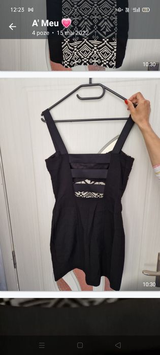Rochie alb-negru