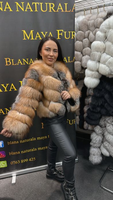 Haina din blana naturala, full blana