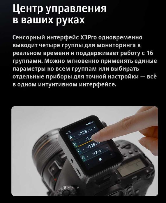 Радиосинхронизатор Godox X3 Pro (синхронизатор триггер)