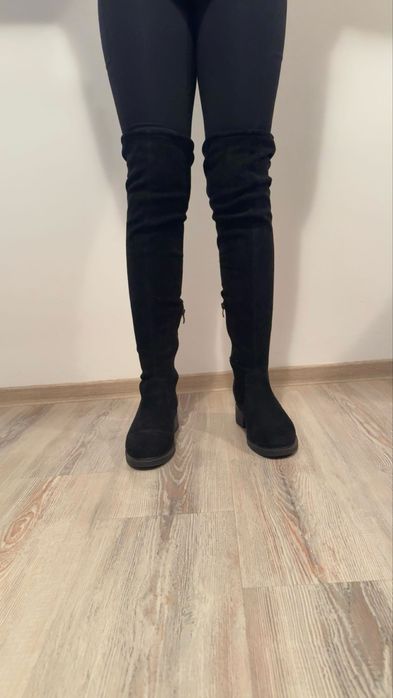 Cizme negre dama lungi marimea 37