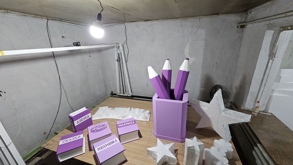 Цифры надписи и многое другое из пенопласта  быстро качественно