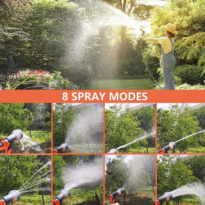 НОВ! Комплект от 2 градински пистолети с 8 режима на водна струя