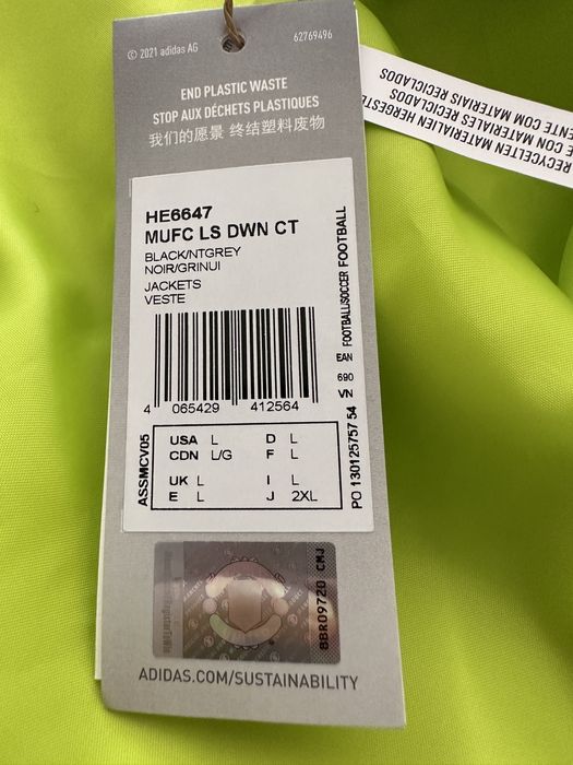 Зимно яке Adidas Manchester United Parka