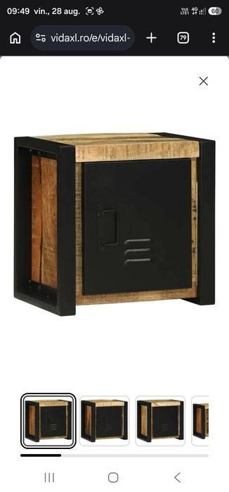 Dulap de Baie Maro 40 x 30 x 40 cm Lemn de mango solid
