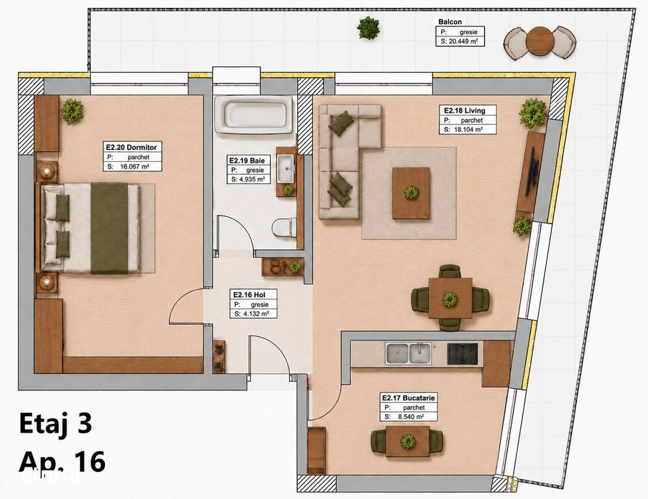 Proiect Amsterdam 6 - TVA inclus, Parcare subterana inclusa