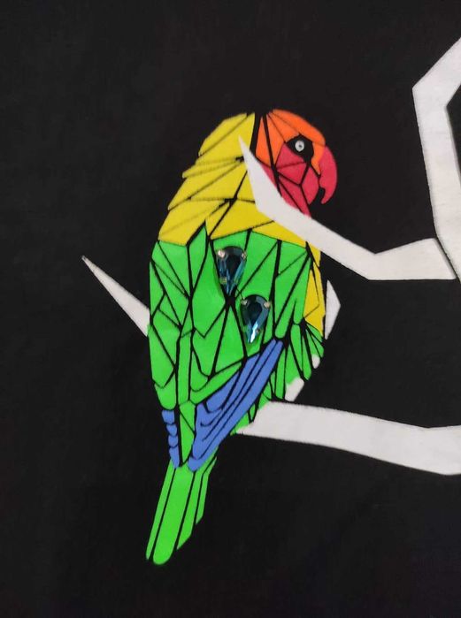 Къса тениска рокля с голи рамене Moschino