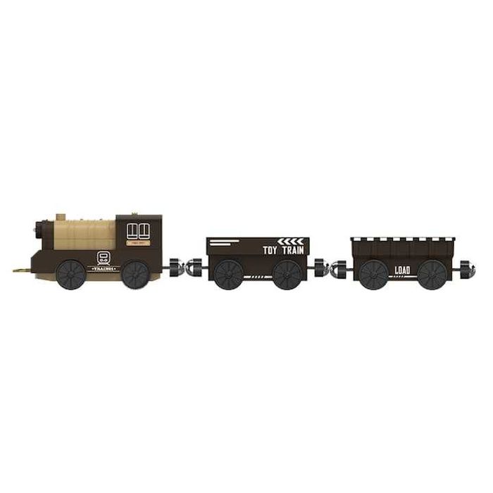 Circuit tren electric cu lumini retro,+3 ani cu accesorii,35 piese,nou