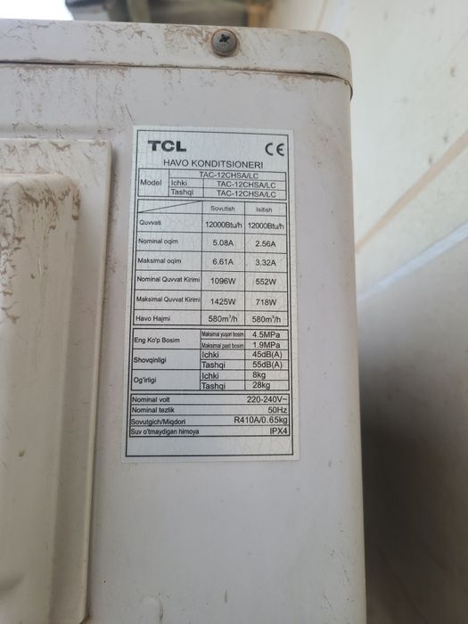 Konditsioner TCL invertormas