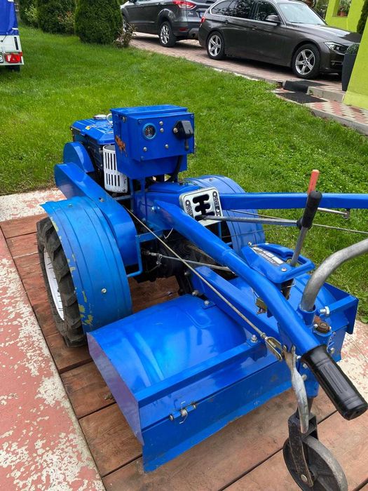 Motocultor ZUBR MB 1012E 12.5CP diesel, pornire electrica, freza agricolă rotativa cu scaun