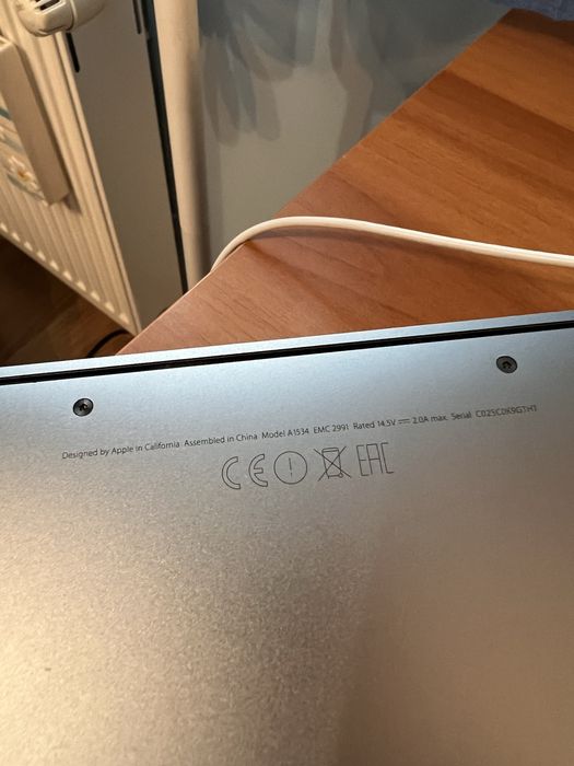 laptop Macbook 12inch retina,2016, m3, 8gb 256gb ssd