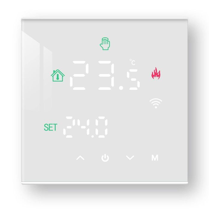 Termostat WiFi centrală gaz Tuya smart programabil TGW60W-WPB