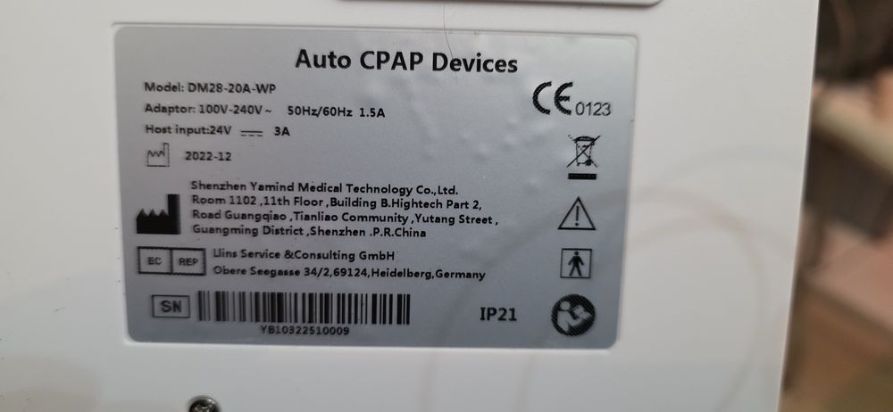 Aparat  BiPAP/CPAP Yamind DM 28