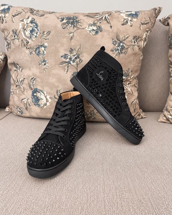 Adidasi Christian Louboutin High Spikes Black Edition