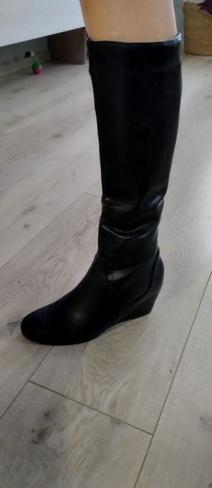 Дамски ботуши изкуствена кожа