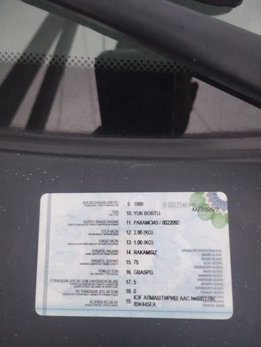 Uaz sotiladi ishlab turgan mashina