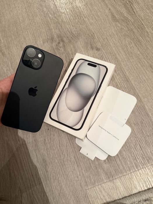 iPhone 15, 128 GB, черный
