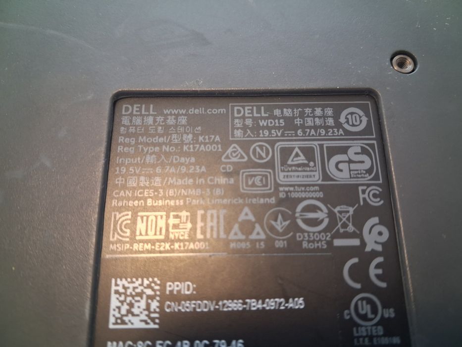 Dell Dockingstation WD15