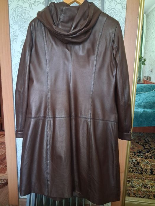 Плащ из натуральной кожы