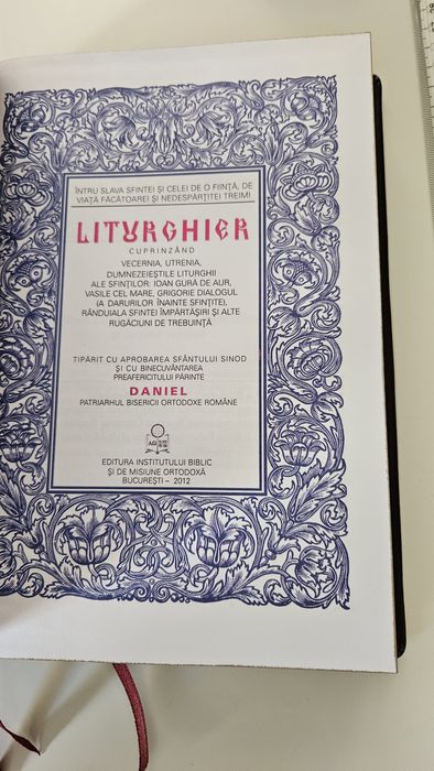 Liturghier legat în piele