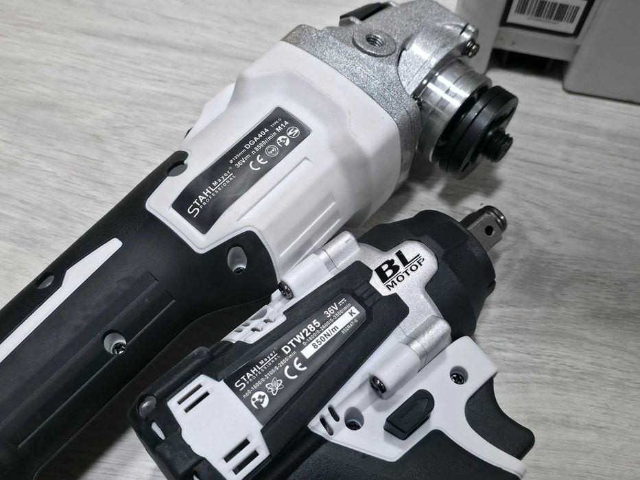2в1 Акумулаторен Винтоверт и Безчетков Ъглошлайф STAHLMAYER 36V 8,0AH