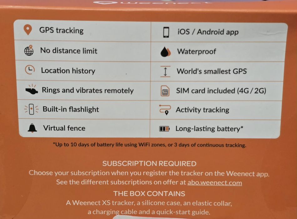 Weenect XS Black Edition – GPS тракер