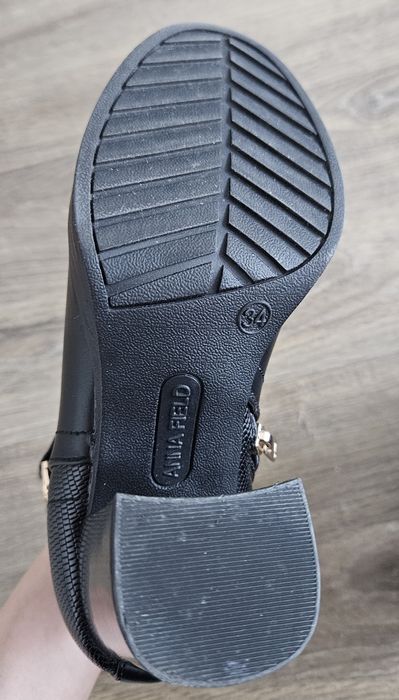 Botine cu toc gros Anna Field, mărimea 34