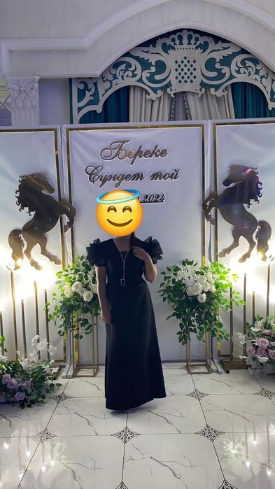 вечерное платье черный