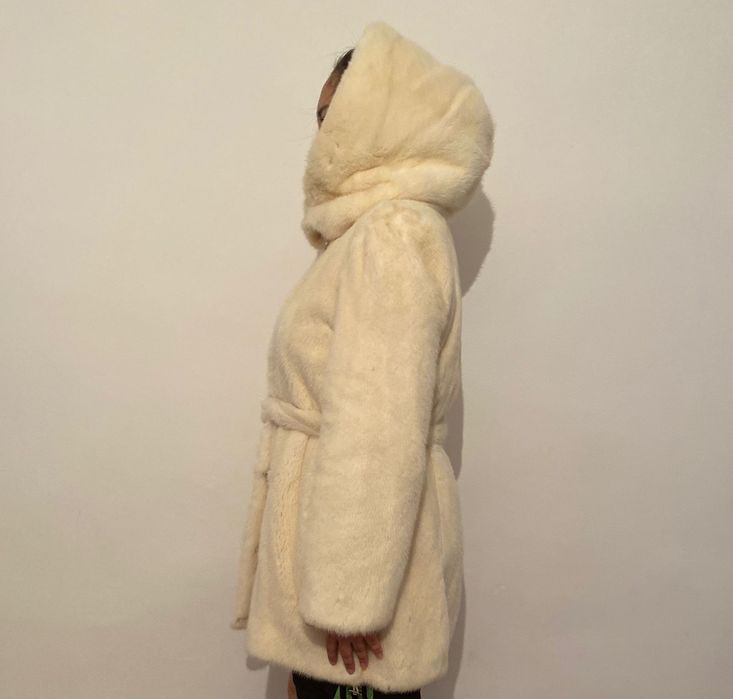 Белый шуба норка