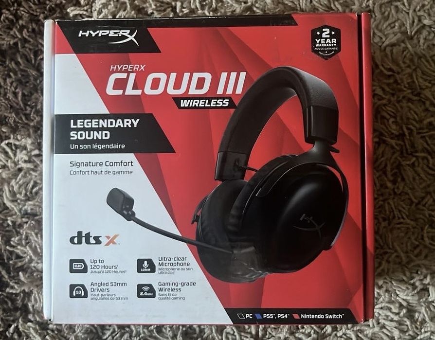 Продам hyperx cloud 3 wirelles