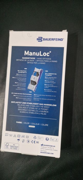 Orteză stabilizatoare MANULOC   pentru încheietura mâinii, Măr.2 titan