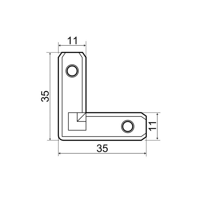 180 buc Coltar Samet pentru profil aluminiu