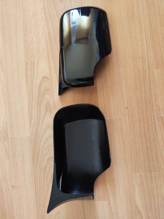 Capace Oglinzi BMW Seria 3 E46 Batman plastic ABS Negru Lucios