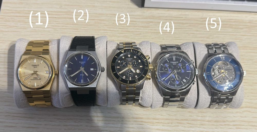 Часовник Tissot Seastar и Tissot PR 100