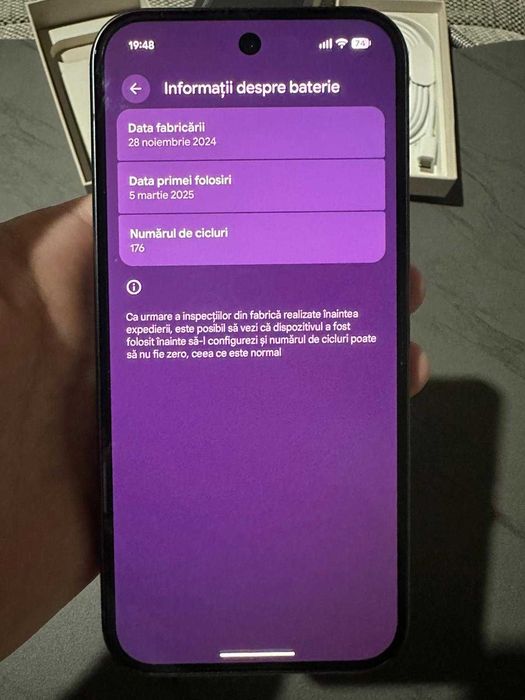 Google Pixel 9 128 GB, Obsidian Black, full box, garanție până în 2028